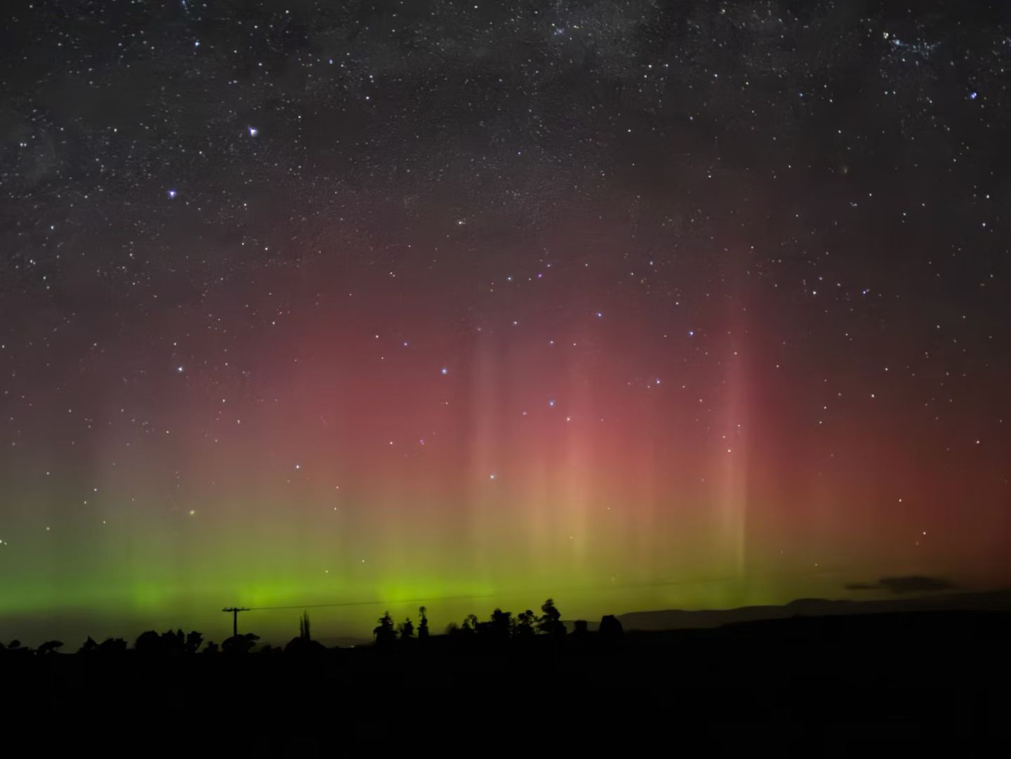 Aurora night sky